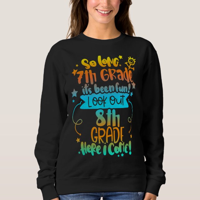 Moletom 2022 Crianças Tie Dye 7 Gradegraduação Longa 8t (Frente)