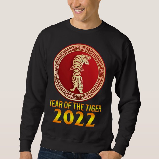 Moletom 2022 Year Of Tiger Lunar Happy New Year Chinese Zo (Frente)
