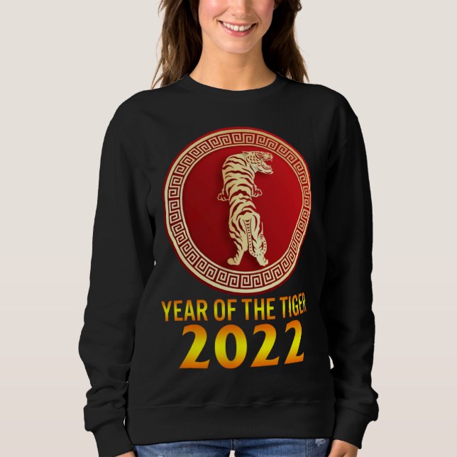Moletom 2022 Year Of Tiger Lunar Happy New Year Chinese Zo (Frente)