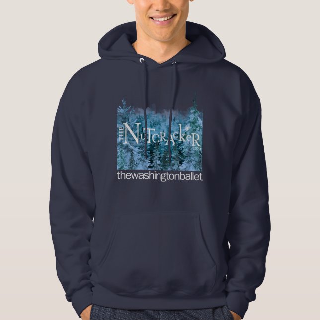 Moletom 2023 - Nutcracker Winter Scene Marinho Hoodie (Frente)