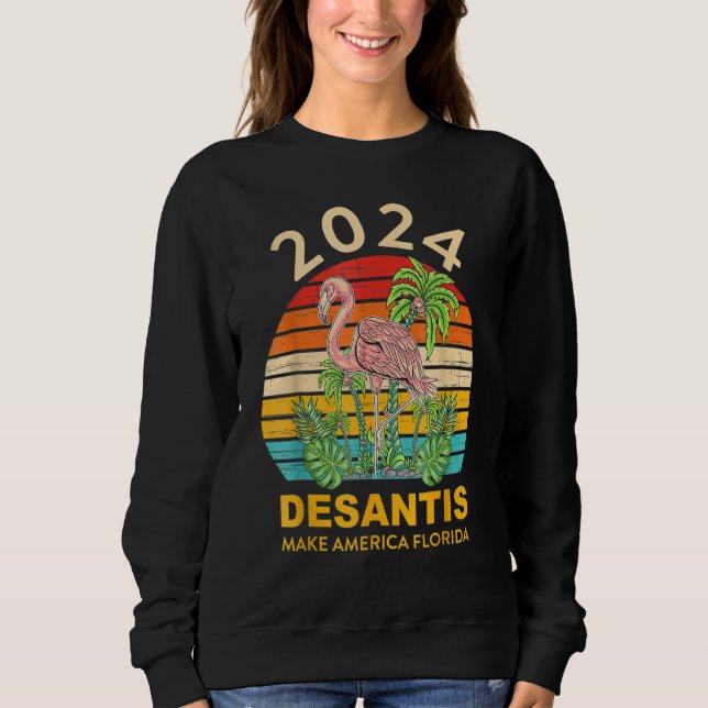 Moletom 2024 Desantis Flamingo Lover Quote (Frente)