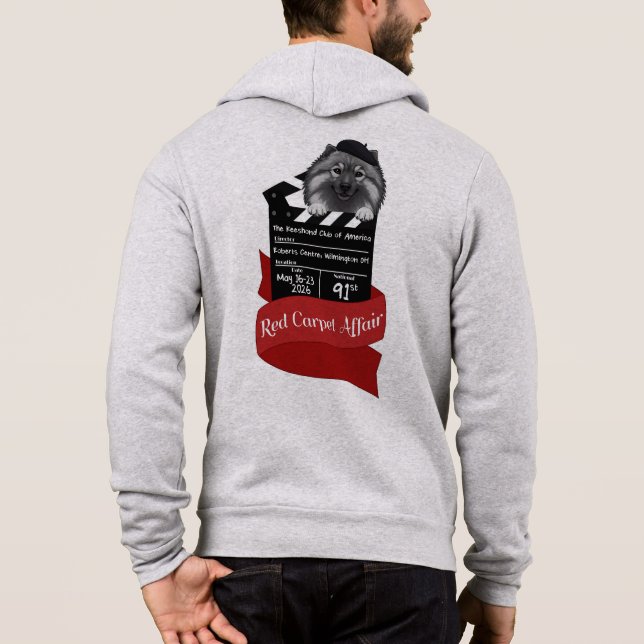 Moletom 2026 Keeshond National Full Zip Hoodie (Verso)