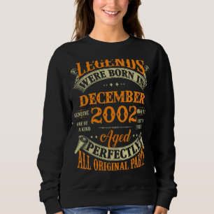 Moletom 20 Birthday Legends Nascer Em Dezembro De 2002 20 