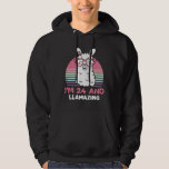 Moletom 24 Year Old Bday Llamazing 24th Birthday Llama<br><div class="desc">Retro Vintage Style Birthday Gift Design Perfect To Pair With Shorts,  Leggings Or Jeans For A Casual Yet Trendy Look. Humorous Funny Humor Birthday Gift Outfit For Family Member,  Loved One Or Yourself. Matches Loads Of Clothes. GET YOURS TODAY!</div>