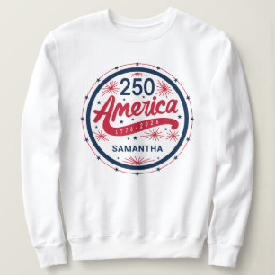 Moletom 250º Aniversário da América EUA Festa de 4 de Julh