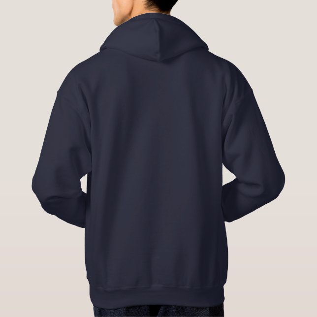 Moletom 250 Capuz Azul Marinho Masculino (Verso)