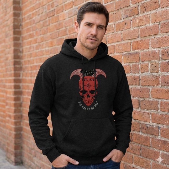 Moletom 250 Years of American Grit Red Skull Hoodie (Criador carregado)