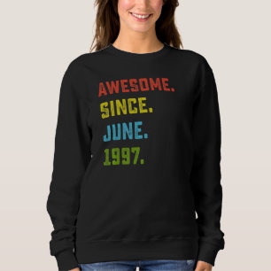 Moletom 25 Birthday Incrível Desde Junho De 1997 25 Anos O