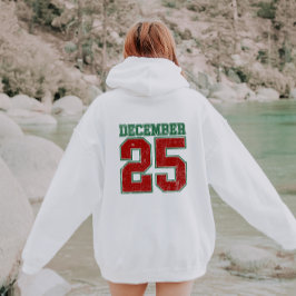 Moletom 25 de Dezembro Jersey Estilo Atlético de Natal