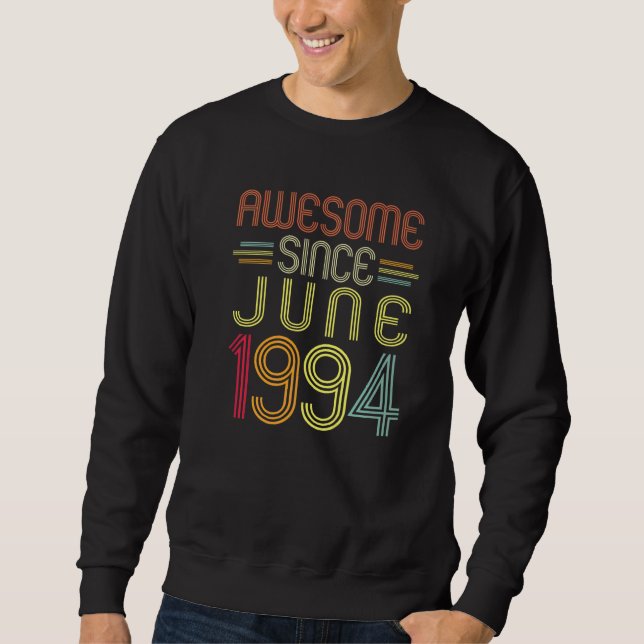 Moletom 28º Aniversário Impressionante Desde Junho De 1994 (Frente)