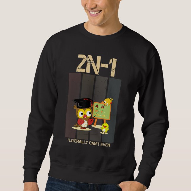 Moletom 2n 1 Eu literalmente não consigo nem mesmo Matemát (Frente)