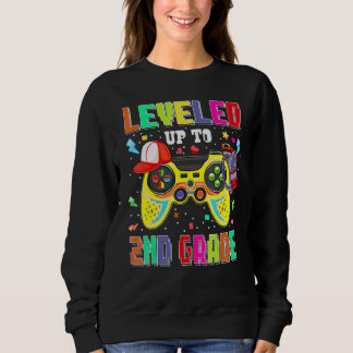 Moletom 2nd Grade Gamer First Day Second Grade Boys Back T