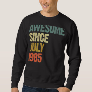 Moletom 37 anos é incrível desde julho de 1985 37º anivers