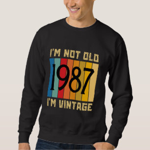 Moletom 37 anos, não sou velho, sou Vintage 1987 37th Birt