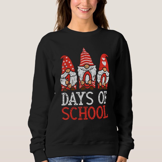 Moletom 3 Nordic Gnomes 100 Days Of School 100th Day Teach (Frente)