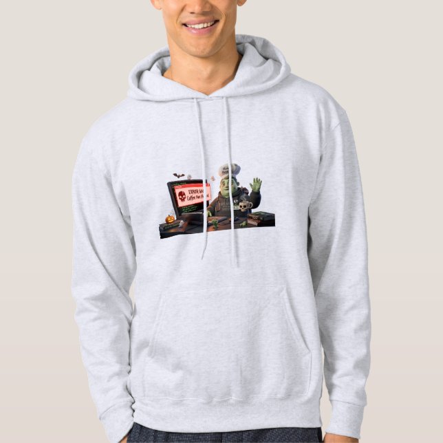 Moletom 3D Cute Zombie Programmer Chef - Error 666 Coffee  (Frente)