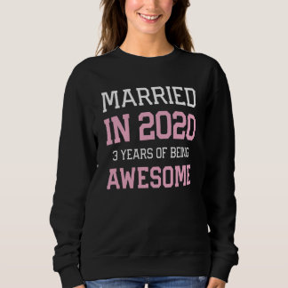 Moletom 3rd Anniversary for Women Married In 2020 Couples