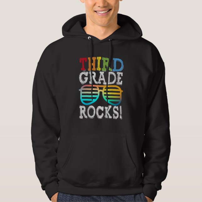Moletom 3rd Grade Rocks Third Grade Squad Back To School T (Frente)