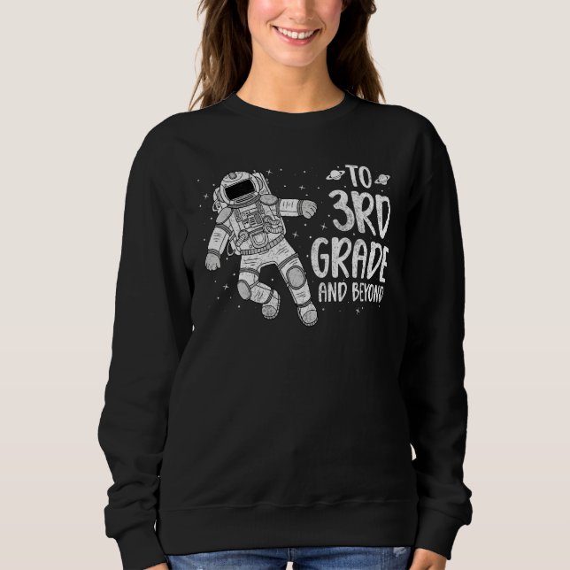 Moletom 3rd Grader Back To School Spaceman Space Science (Frente)