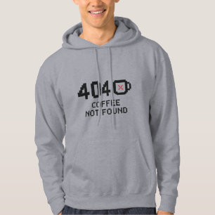 Moletom 404: Café Não Encontrado - Engraçado Design de Err