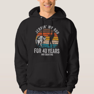 Moletom 40th Birthday Gift for Fisherman Men Funny Fishing