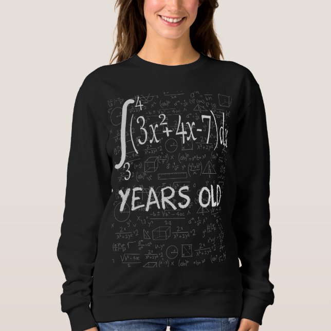 Moletom 44 de cálculo integral do Geek de matemática engra (Frente)