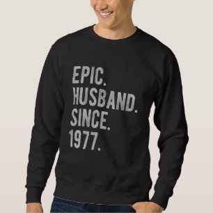 Moletom 45º Aniversário De Casamento Para Ele, Epic Husban