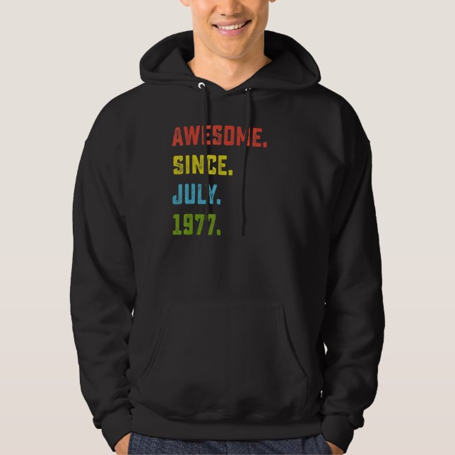 Moletom 45º Aniversário Impressionante Desde Julho De 1977 (Frente)