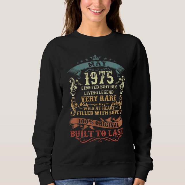 Moletom 47 anos de idade 47 de maio de 1947 (Frente)