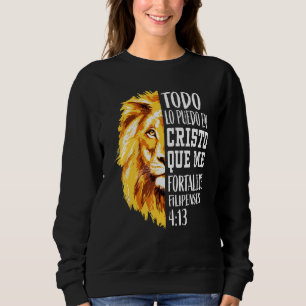 Moletom 4 13 Homens Christian Verse Lion Judah Spa