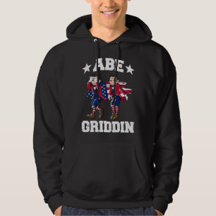 Moletom 4 de Julho Abraham Lincoln Griddy Abe Griddin