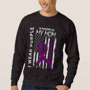 Moletom 4 de julho Alzheimers Consciência Mãe Bandeira Ame