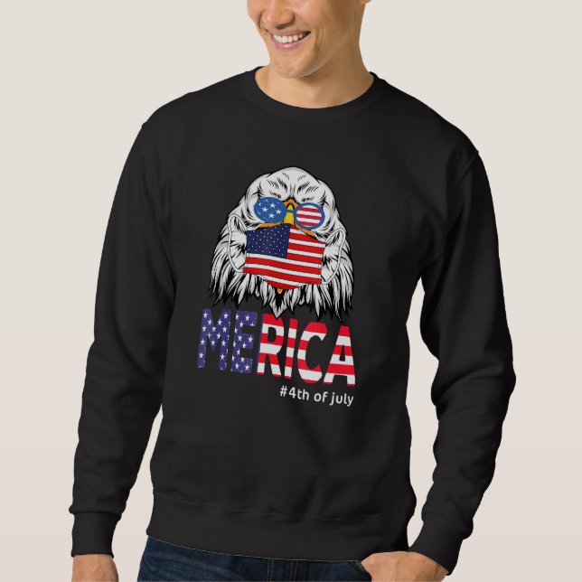 Moletom 4 De Julho Bandeira Americana Merica Usa Óculos De (Frente)