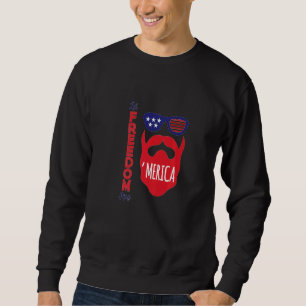 Moletom 4 De Julho Deixe A Liberdade Soar Barba E Óculos D