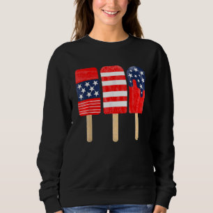 Moletom 4 De Julho Picolé Vermelho Branco Blue American Fl