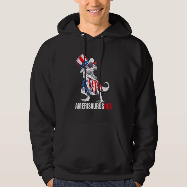 Moletom 4 De Julho Rex Dinossaur Amerisaurus Rex Boys (Frente)