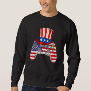 Moletom 4 de julho Vídeo Jogo American Flag Tio Sam Gam
