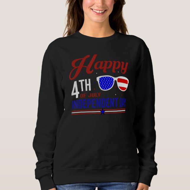 Moletom 4th july apparel USA american flag 4th of july for (Frente)