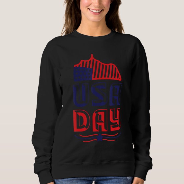 Moletom 4th july apparel USA american flag 4th of july for (Frente)