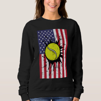 Moletom 4th July Tennis America Flag Patriotic Men Boys Ki