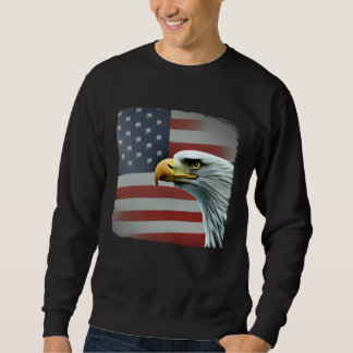 Moletom 4th of July American Bald Eagle Had On USA Flag