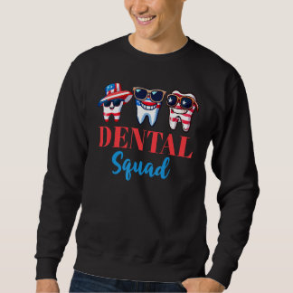 Moletom 4th Of July Dentist American Patriotic Dental Squ
