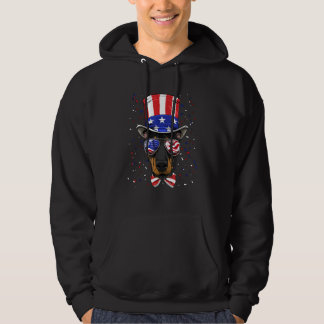 Moletom 4th of July Patriotic Doberman Pinscher American U
