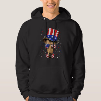 Moletom 4th of July Patriotic Greyhound USA American Flag 