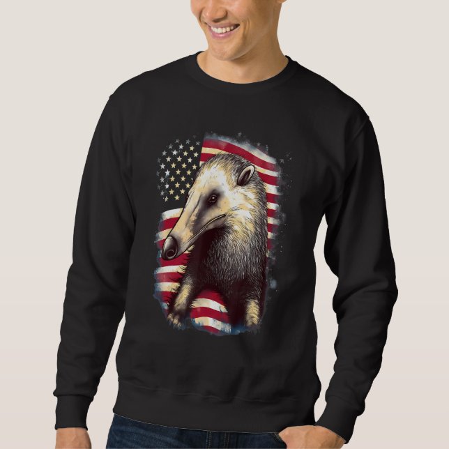 Moletom 4th Of July US Flag Anteater (Frente)