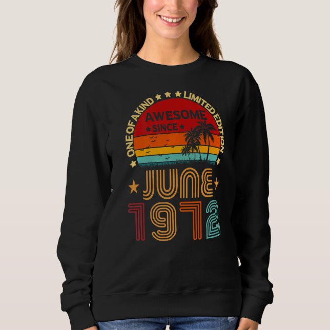 Moletom 50º aniversário incrível desde junho de 1972 (Frente)