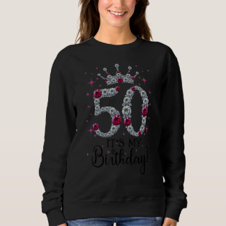 Moletom 50 anos É o meu aniversário Mulheres 50 anos