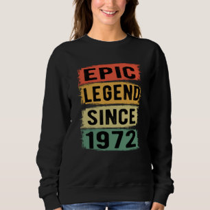 Moletom 53 Anos De Idade Dia 1972 Legenda Epic 53º Anivers