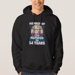 Moletom 54 anos, festas de 54 anos, divertidas, 54 anos, H