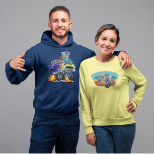 Moletom 55 Urso De Via De Arrasto Com Carro Engraçado